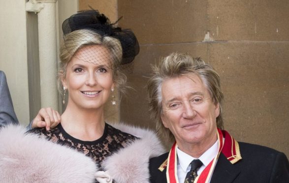 Penny Lancaster and Rod Stewart