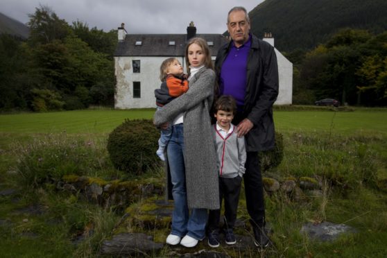 Alexander Shapovalov and partner Regina with their sons Jamie and Andrew