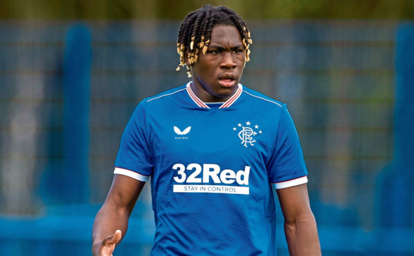 Rangers defender Calvin Bassey in against Hamilton