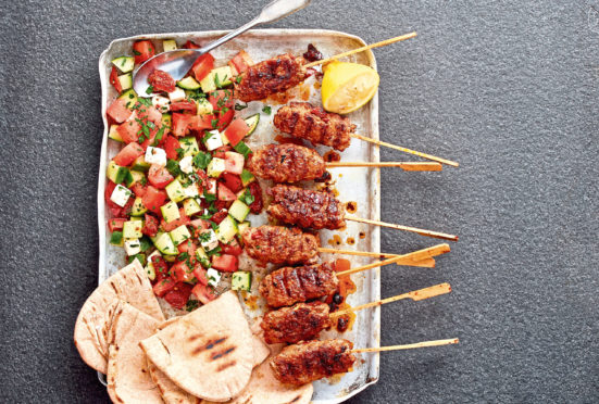 Harissa Welsh lamb koftas