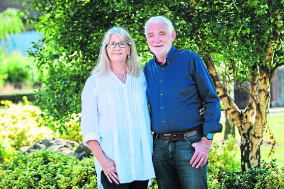 Kate and Chris Donegan at home in Cambusbarron, Stirling