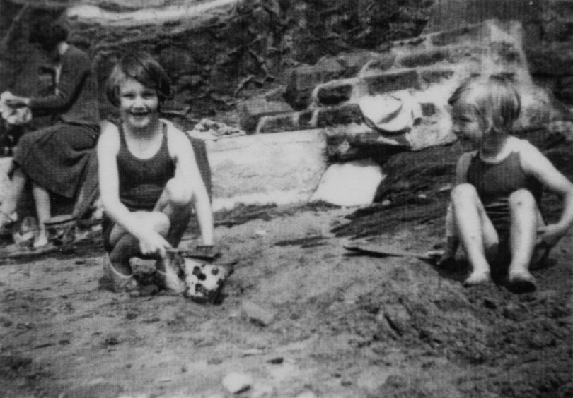 Margaret, left, and Sheila in Pittenweem on holiday