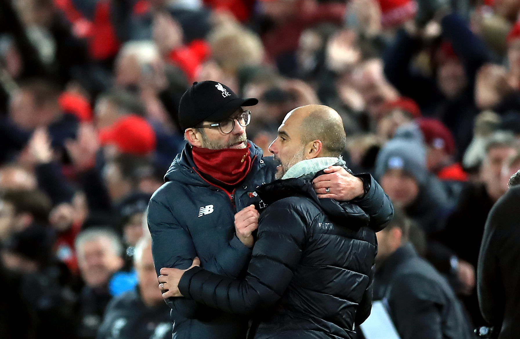There’s a mutual respect between Jurgen Klopp and Pep Guardiola
