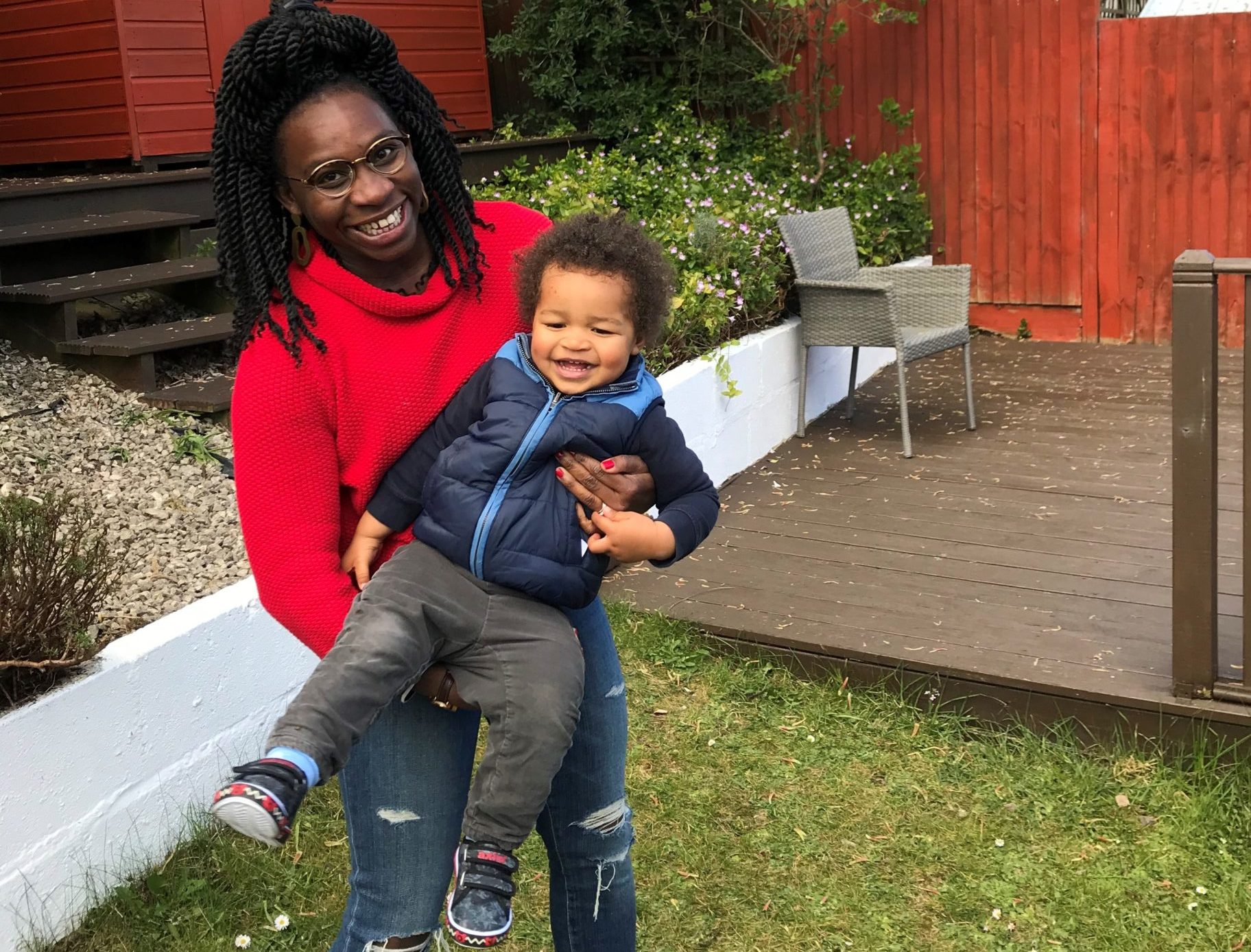 Apphia Campbell with her son Julian