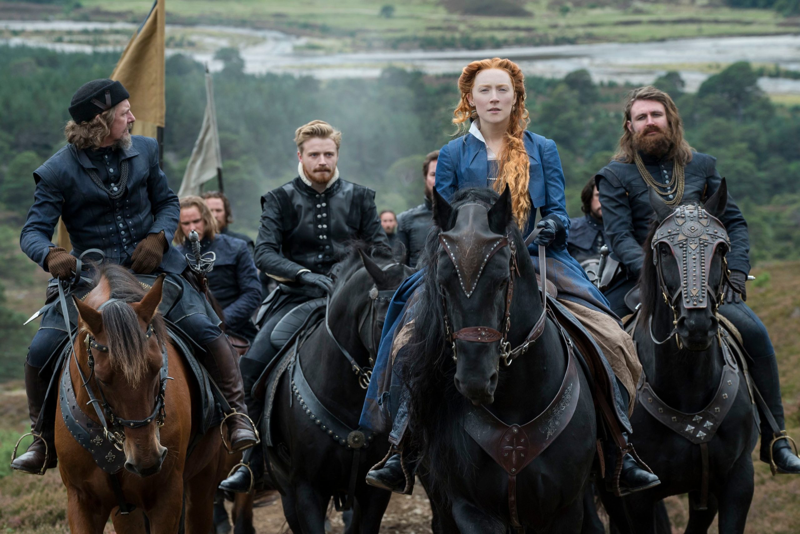 Actor Saoirse Ronan as Mary Queen of Scots in 2018 movie