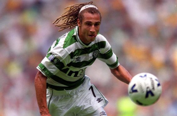 Henrik Larsson in action