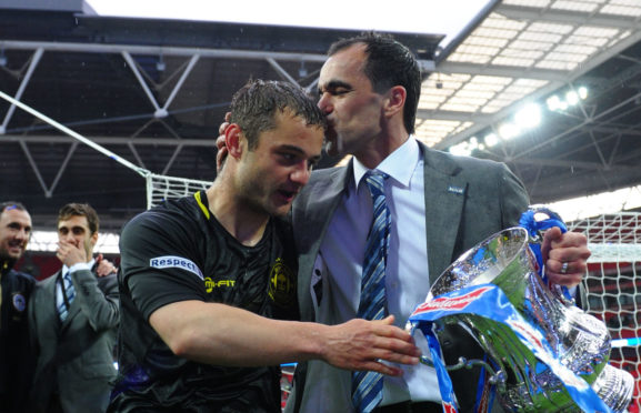 Shaun Maloney won the FA Cup with Wigan under Roberto Martinez