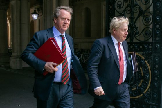 Scottish Secretary Alister Jack with PM Boris Johnson