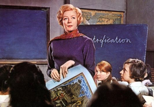 Maggie Smith as the titular teacher with her pupils, the so-called creme de la creme, in 1969 movie version of Muriel Spark’s The Prime Of Miss Jean Brodie