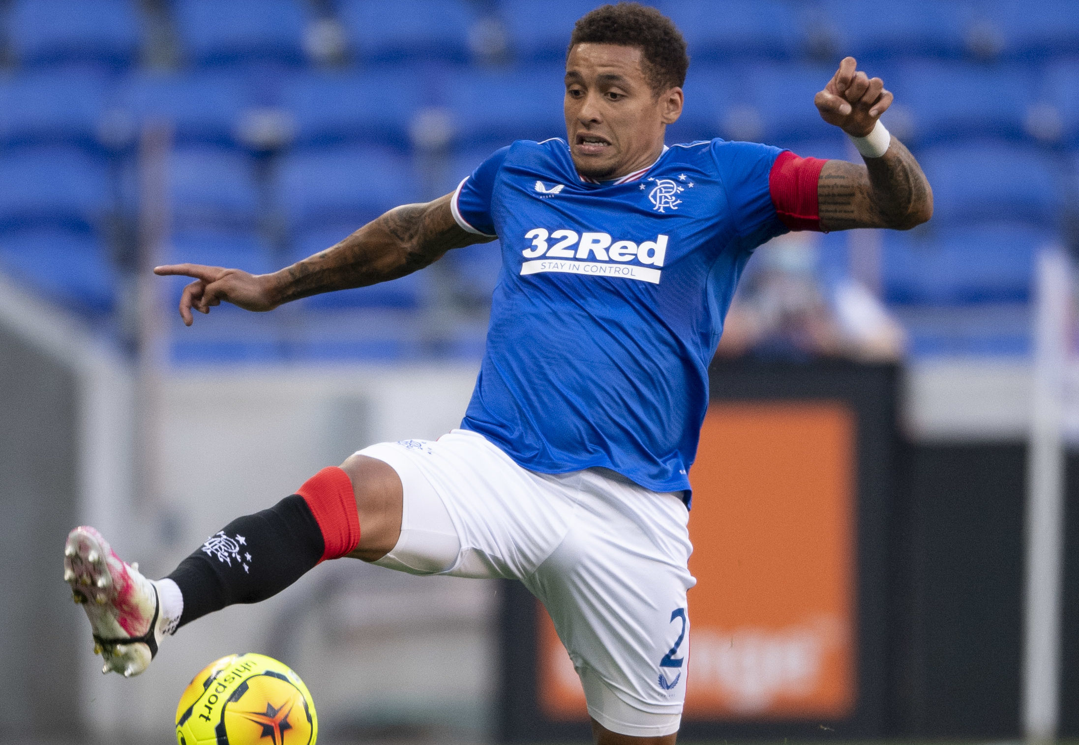 James Tavernier was forced off in the first leg due to a foot injury
