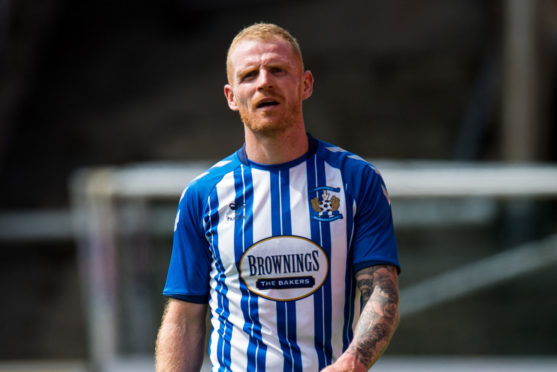 Chris Burke in action for Kilmarnock