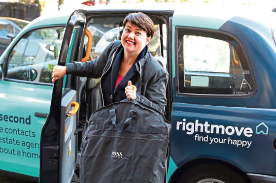 Former Scottish Conservative leader Ruth Davidson MSP arrives at the Apex Hotel in Edinburgh, after it was confirmed Scottish Conservative MP Douglas Ross will stand for leadership of the Scottish Conservatives following the sudden resignation of Jackson Carlaw after less than six months in the post.