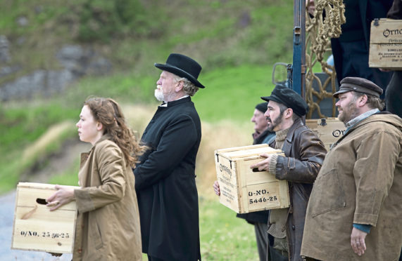 A scene from Whisky Galore, which was inspired by the shipwreck of SS Politician.