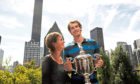 Judy with Andy in NYC after the US Open in 2012