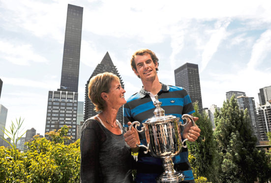 Judy with Andy in NYC after the US Open in 2012