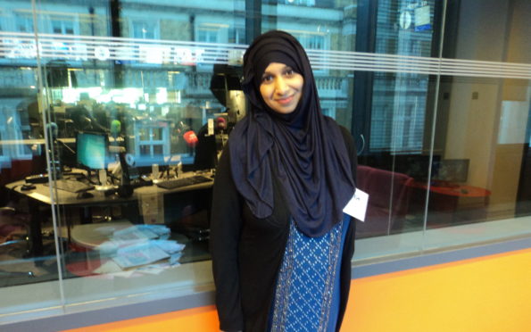 Tasnim made Scottish TV history appearing on-screen wearing a hijab