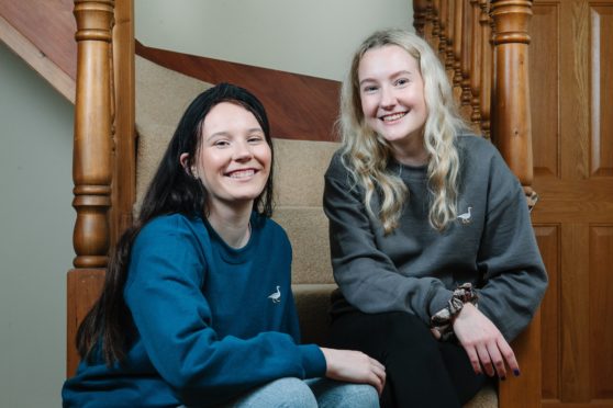 Friends Robyn Harvey and Emma Gaston at home in the Borders