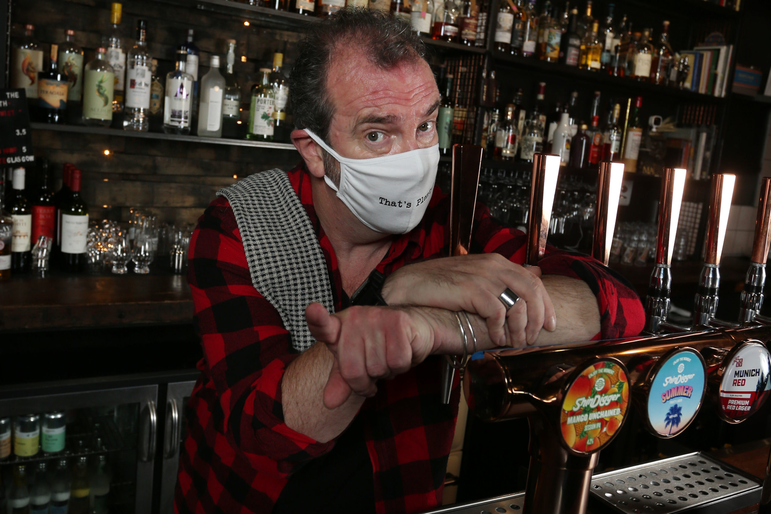 Actor Gavin Mitchell (Boaby the Barman from Still Game) has encouraged Scots to 'Stick With It'