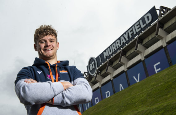 Edinburgh's Darcy Graham at Murrayfield Stadium