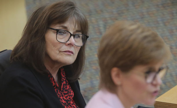 Health Secretary Jeane Freeman during First Minister's Questions