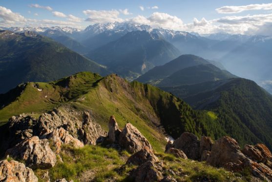 The Swiss Alps above Verbier