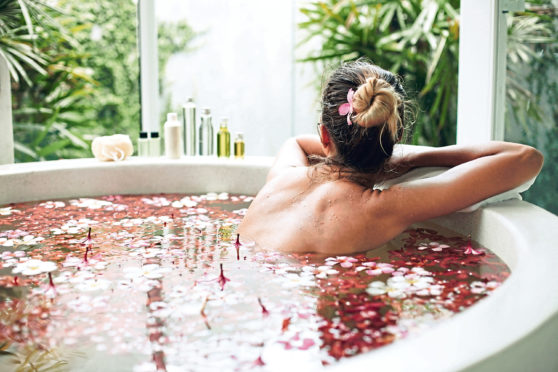 Living the dream: Stresses drain away in a hot, calming bath