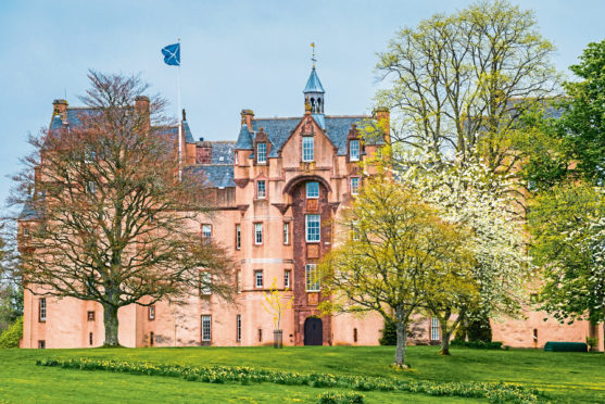 Fyvie Castle in the village of Fyvie, near Turriff in Aberdeenshire.