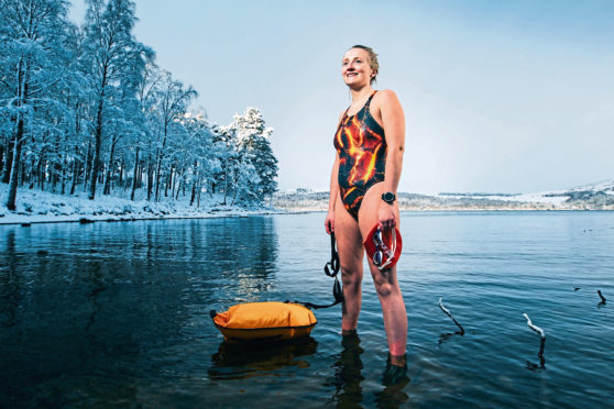 Wild swimmer, Laura Ormiston, who has Elhers Danlos Syndrome.