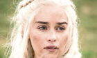 Emilia Clarke as Daenerys Targaryen in Game of Thrones.