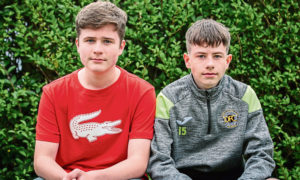 Twin brothers Declan (left) and Calum Ring