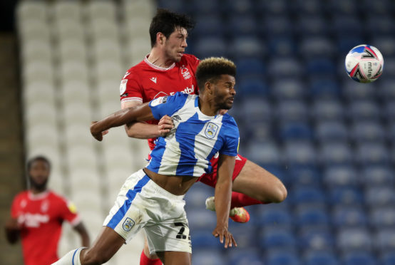 Scott McKenna made his Nottingham Forest debut against Huddersfield Town on Friday night