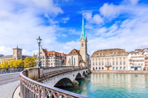 Munster bridge in Zurich