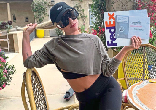 Lady Gaga promotes voting early in the upcoming US elections.