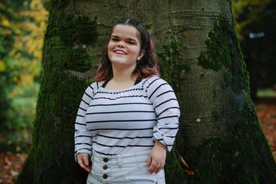 Abbie Purves, in Dean Castle Country Park in Kilmarnock, is writing a theatre production to challenge stereotypes