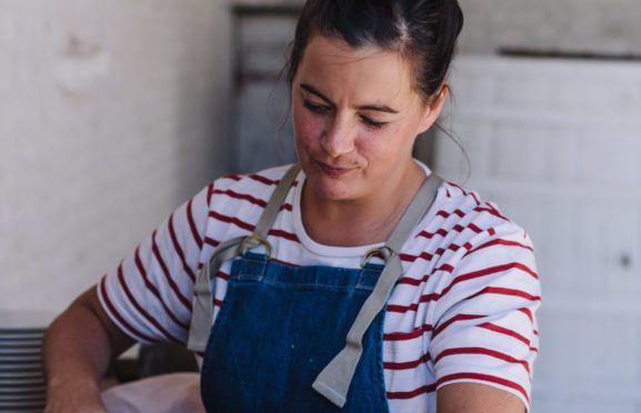 Chef Claire Thomson hard at work in the kitchen