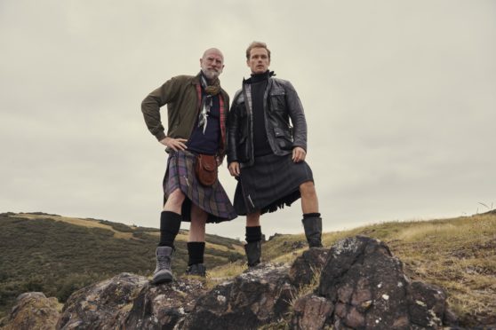 Close friends and co-stars Graham McTavish, left, and Sam Heughan in TV travelogue Men In Kilts