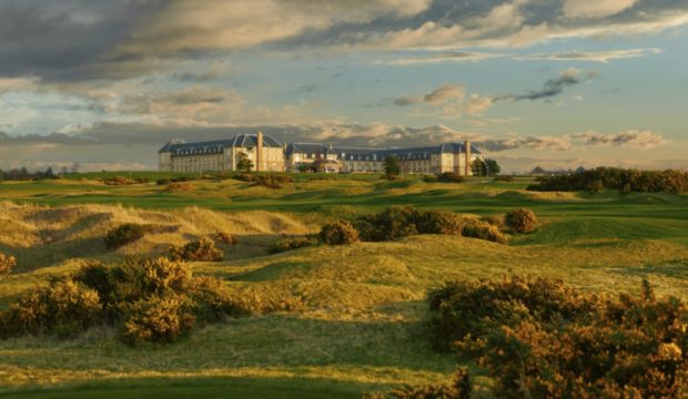 The five-star Fairmont Hotel overlooking the resort’s golf courses