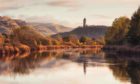 Graham Mackay, 'Wallace Monument from the banks of the Forth'