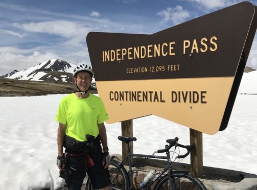 George Russell at Independence Pass.