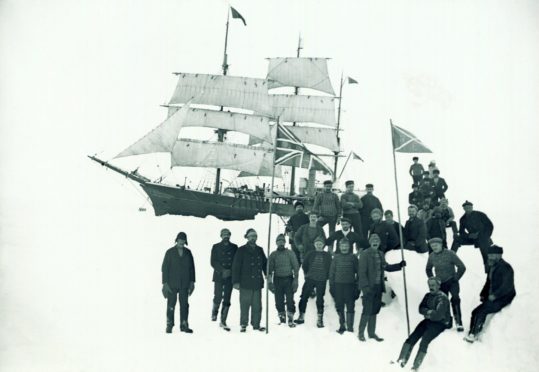 William Speirs Bruce and the crew of the Scotia on Coats Land in the Antarctic