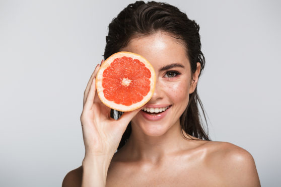 Delicious vitamin sources such as grapefruit nourish our bodies