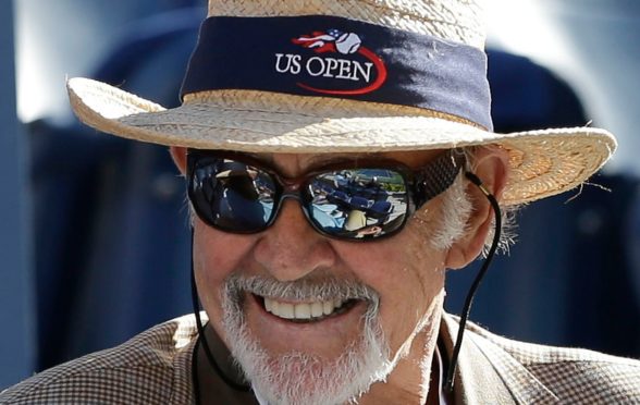 Sir Sean watches Andy play in the 2012 US Open