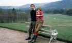 Prince Charles and Lady Diana Spencer on holiday at Balmoral Castle in Scotland, shortly before their marriage.
