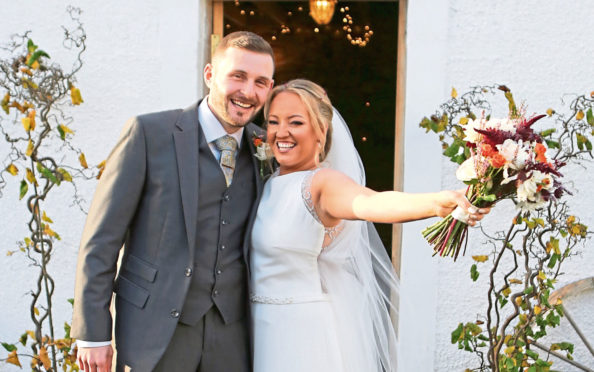 Nicky and Lindsey celebrate tying the knot on Friday