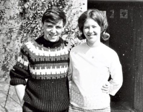 Tom Pitcairn with his wife, Issy in younger, happier times.