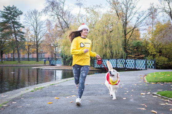 Fundraisers are encouraged to run the Santa Dash in their local areas