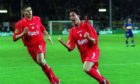 Gerrard and Fowler in action for Liverpool in the 2001 UEFA Cup final