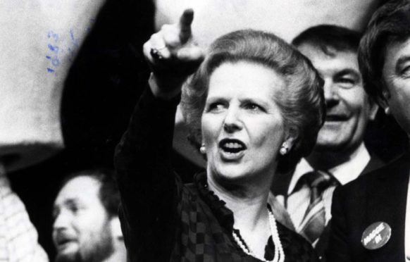 Margaret Thatcher in London, 1983