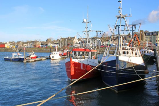 Fishing boats in Stranraer Harbour