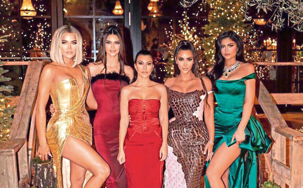 From left: sisters Khloe, Kendall,  Kourtney, Kim and Kylie